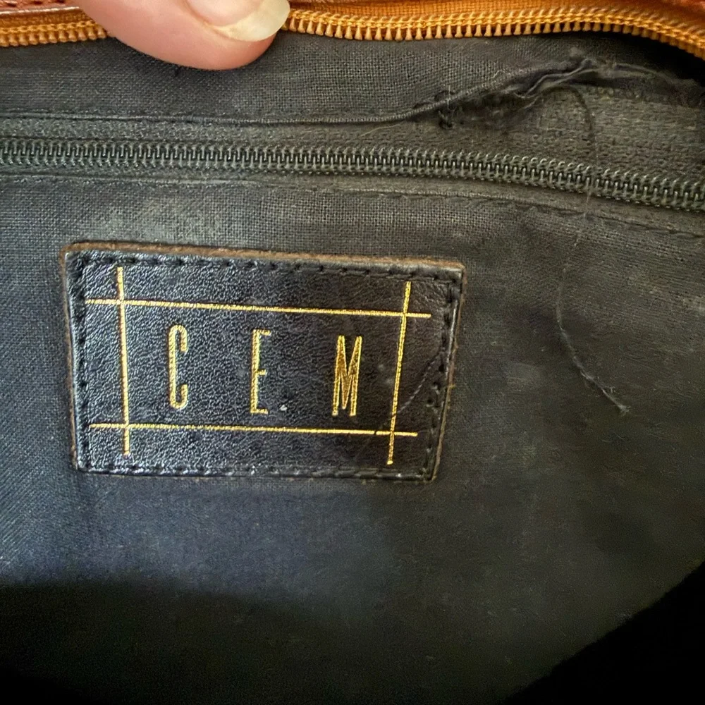 Woven Leather Tote Bag in Brown - Picture 5 of 12
